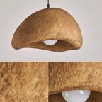 Rustic Resin Pendant Light With Tri-Color Light for Dining Room — Greenwich Home & Living