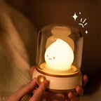 Matte Plastic Cordless Table Lamp With Warm White Light for Bedroom — Greenwich Home & Living