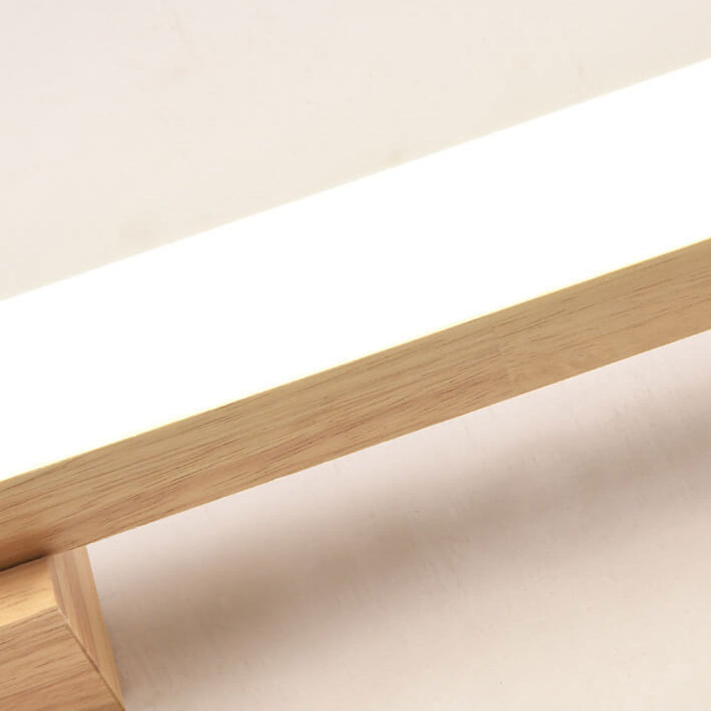 Modern Wood Wall Sconce With Acrylic Glow — Greenwich Home & Living