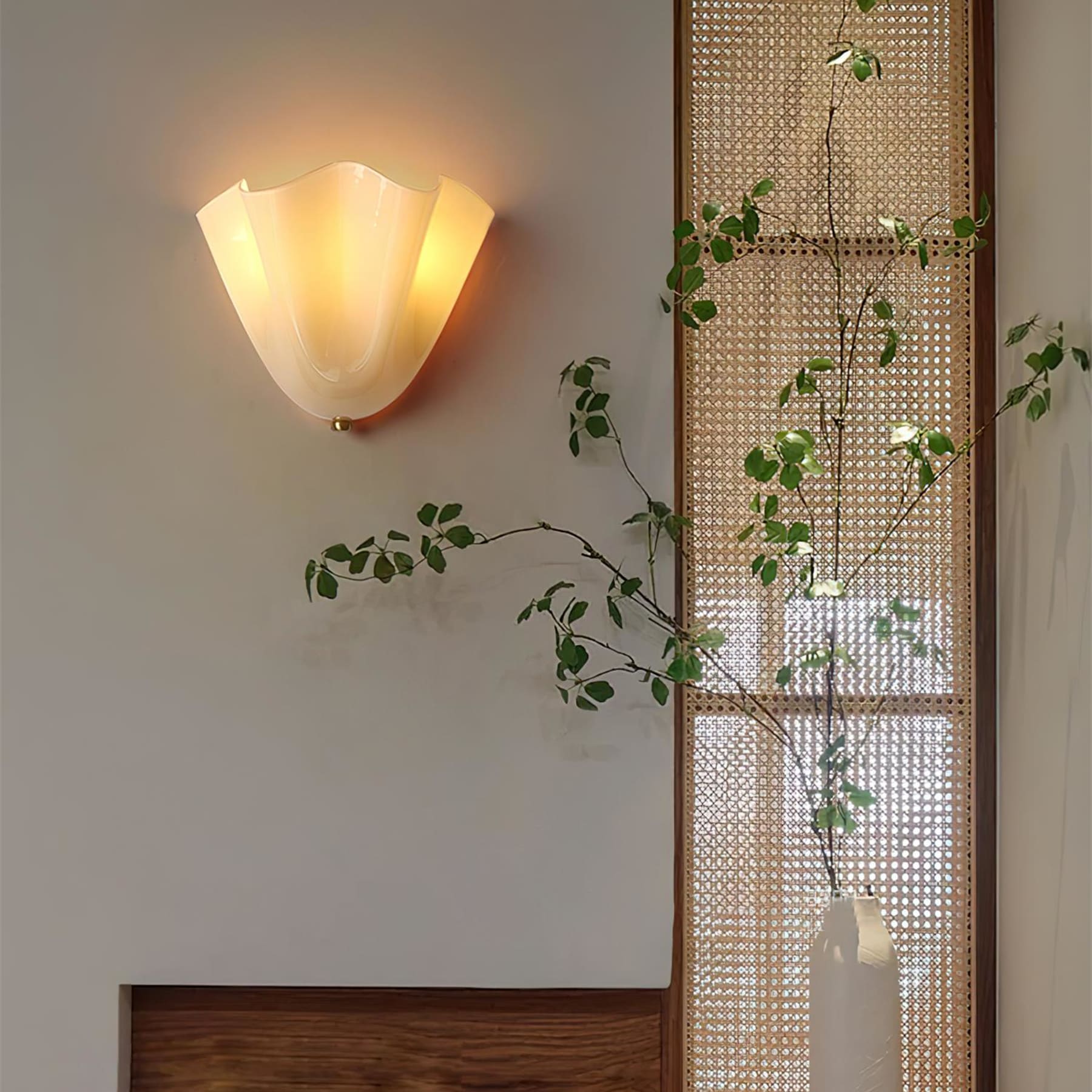 Retro Glass Wall Light With Warm Glow for Living Room and Hallway — Greenwich Home & Living