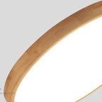 Scandinavian Wood Flush Mount Ceiling Light With Tri-Color Dimming — Greenwich Home & Living