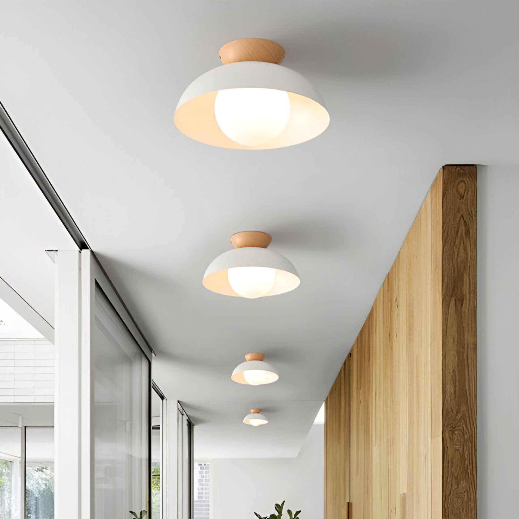 Contemporary Metal Bowl Ceiling Light for Living Room and Bedroom — Greenwich Home & Living