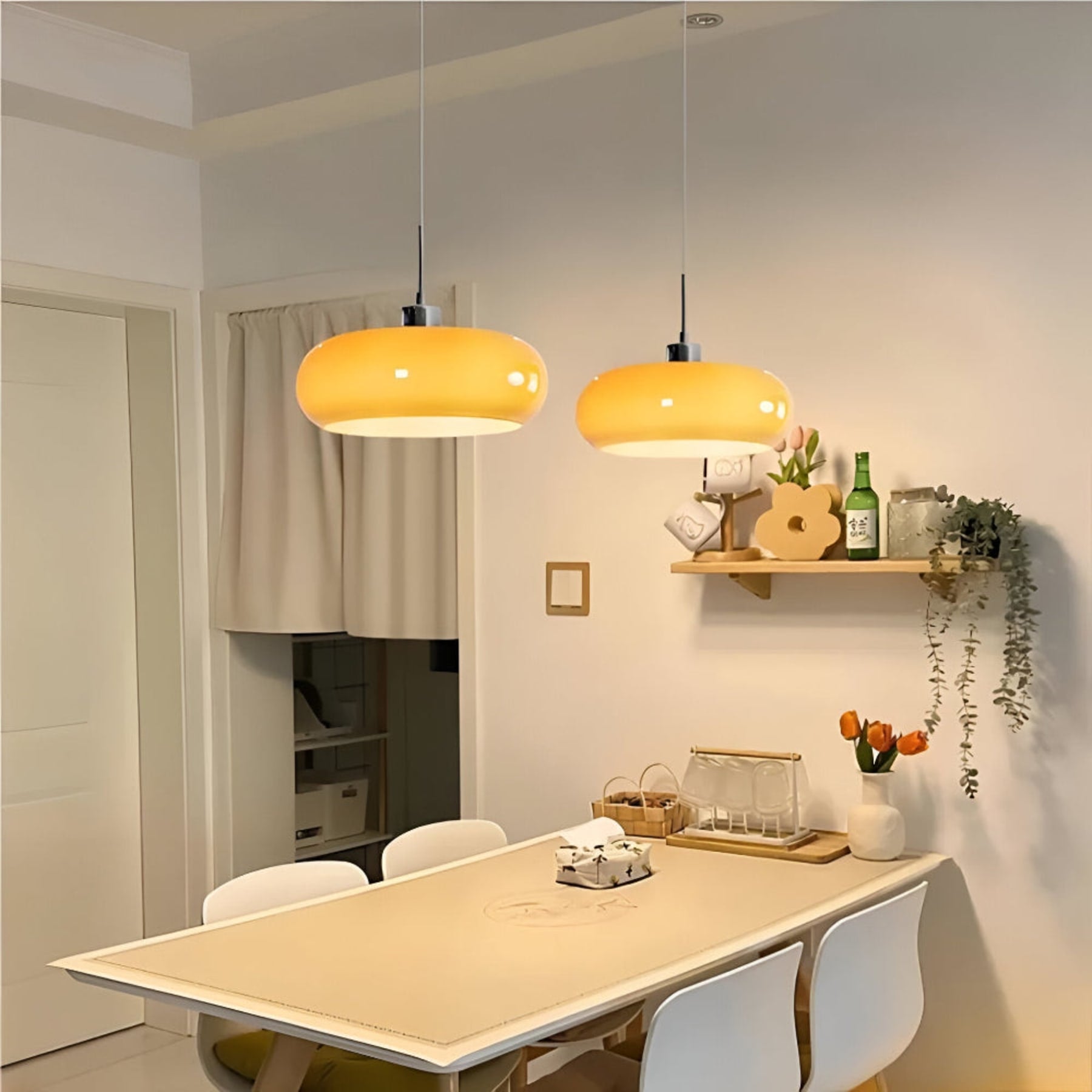 Retro Glass Pendant Light for Living and Dining Rooms — Greenwich Home & Living