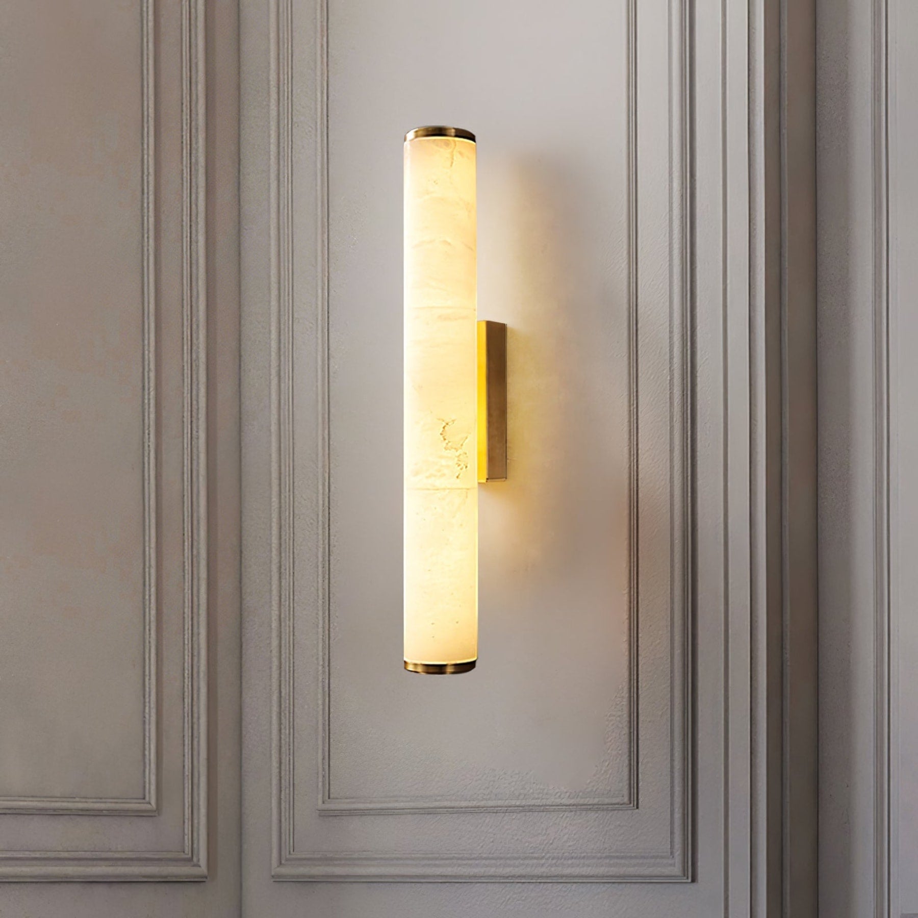 Contemporary Copper and Marble Wall Light for Living Room and Bedroom — Greenwich Home & Living