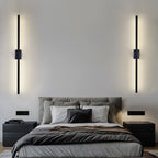 Minimalist Iron Linear Wall Light With Integrated LED for Living Room — Greenwich Home & Living