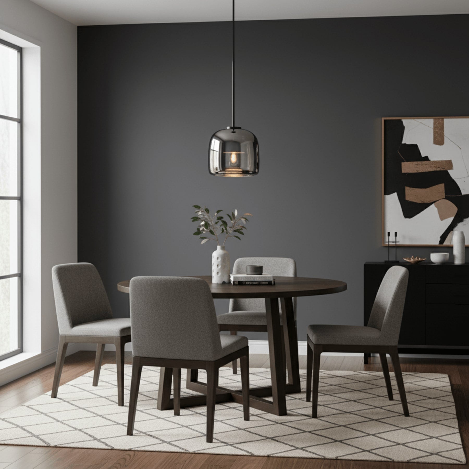 Contemporary Glass Pendant Light With USB-Rechargeable Battery — Greenwich Home & Living