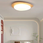 Modern Wood Flush Mount Ceiling Light With Stepless Dimming — Greenwich Home & Living