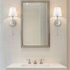 Transitional Aluminum Wall Light With Rechargeable Remote-Control Bulb — Greenwich Home & Living