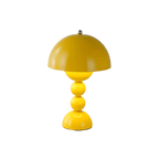 Modern Matte Metal Table Lamp for Living Room and Bedroom in Yellow — Greenwich Home & Living