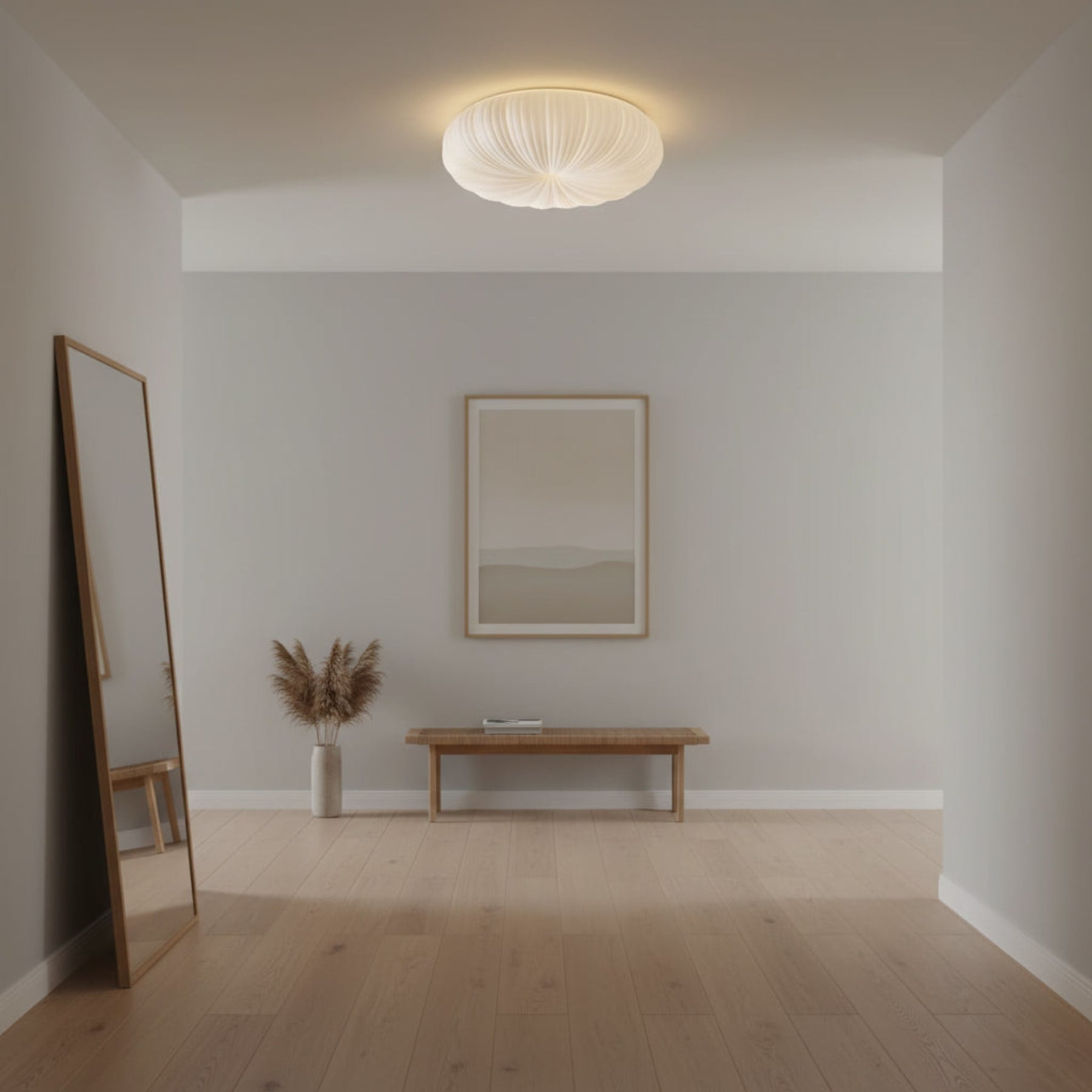 Minimalist Flush Mount Ceiling Light With Tri-Color Light Living Room — Greenwich Home & Living