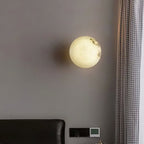 Contemporary Marble Wall Light With Warm Glow in Ø5.9" x 5.9" (Ø15 x 15 cm) — Greenwich Home & Living