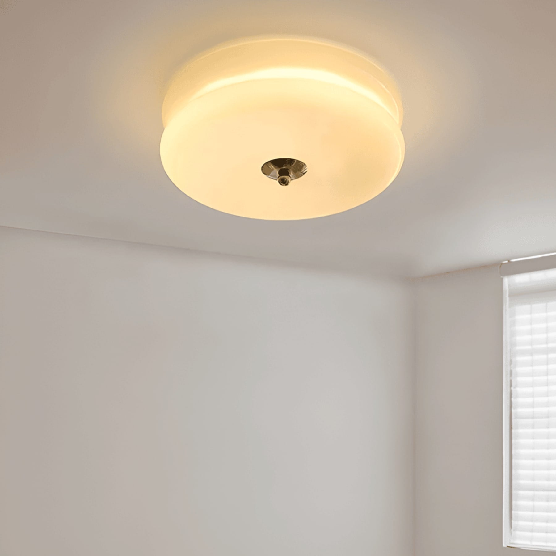 Retro Glass Flush Mount Ceiling Light With Adjustable Color Temperature — Greenwich Home & Living