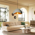 Minimalist Resin Pendant Light With Selectable Light Colors for Living Room — Greenwich Home & Living