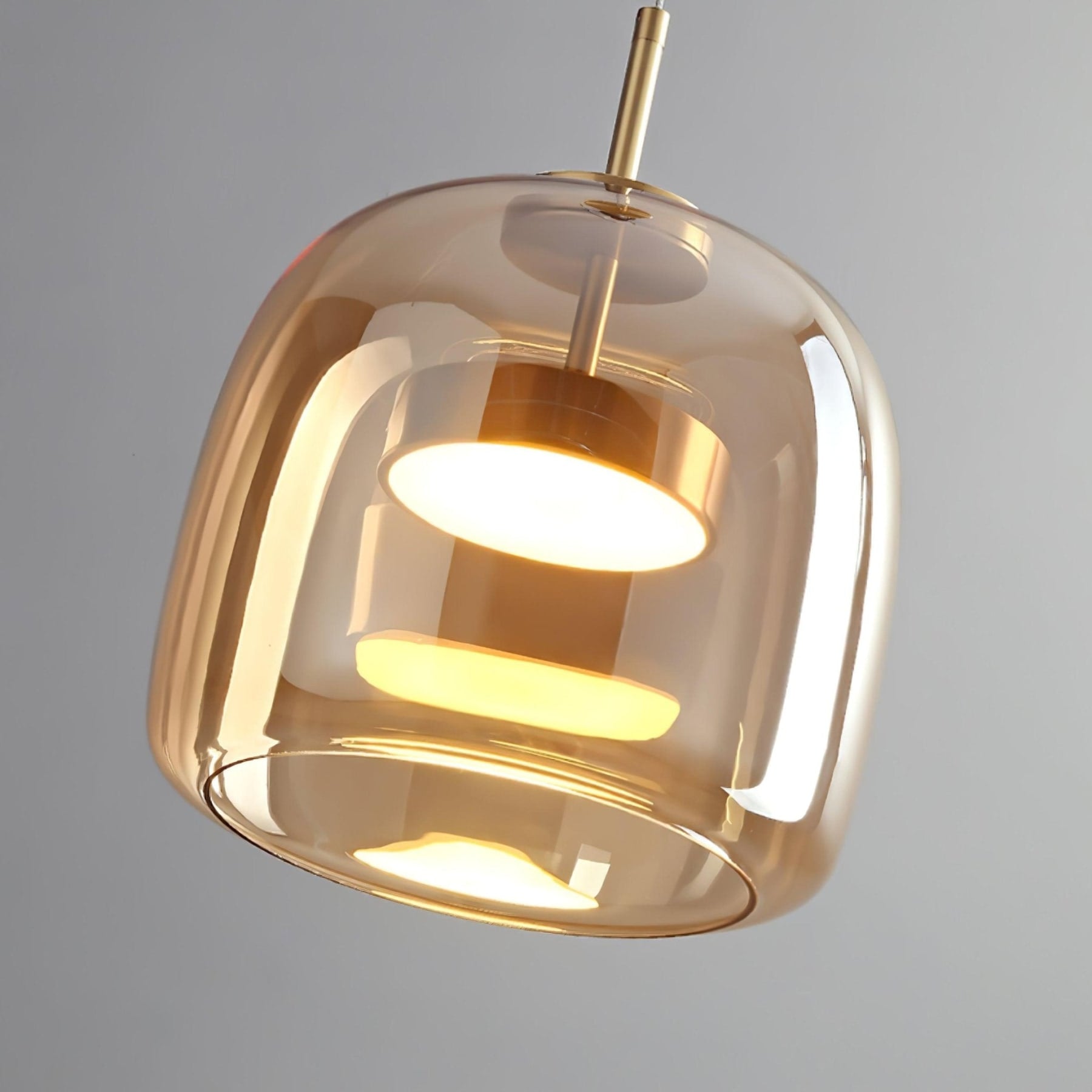 Contemporary Glass Pendant Light With USB-Rechargeable Battery — Greenwich Home & Living