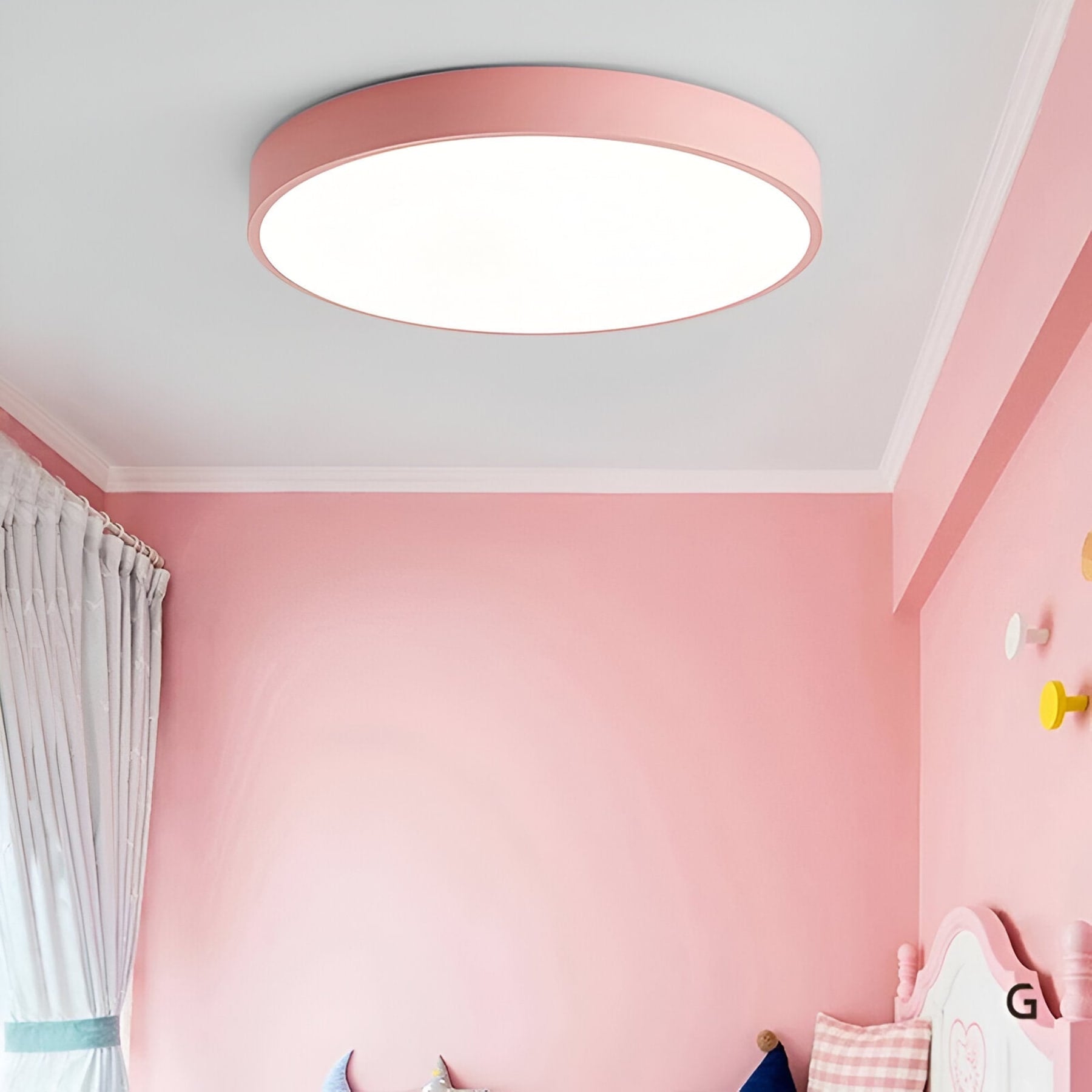 Minimalist Metal Flush Mount Ceiling Light With Tri-Color Dimming — Greenwich Home & Living