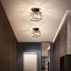 Classic Acrylic Semi-Flush Mount Ceiling Light for Hallway and Bedroom — Greenwich Home & Living