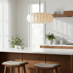 Modern Silk Fabric Pendant Light With Adjustable Color Temperature — Greenwich Home & Living