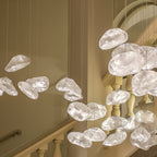 Contemporary Glass Pendant Light With Warm White Glow for Living & Dining Rooms — Greenwich Home & Living