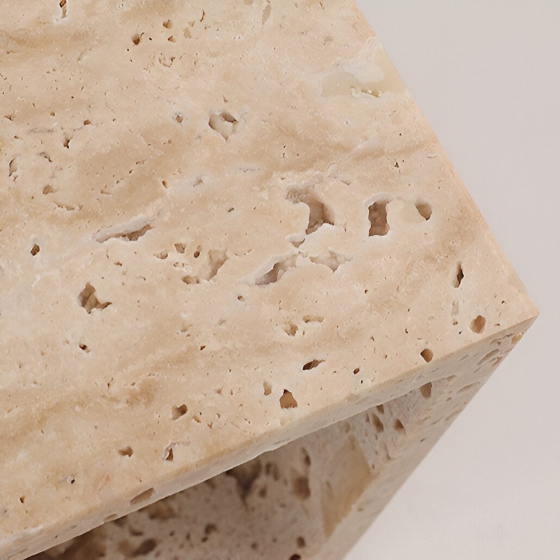 Minimalist Travertine Stone Square Wall Light With Warm LED Glow — Greenwich Home & Living
