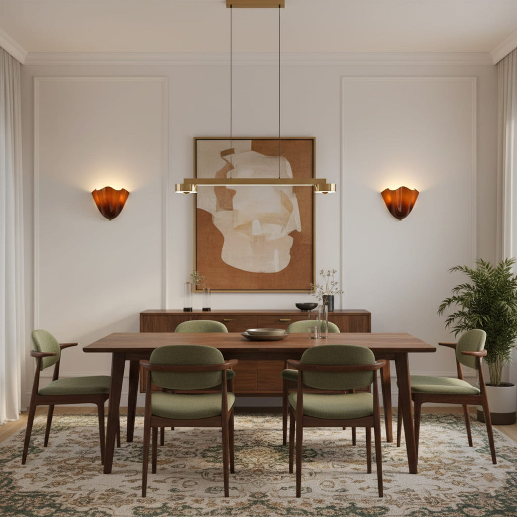 Retro Glass Wall Light With Warm Glow for Living Room and Hallway — Greenwich Home & Living