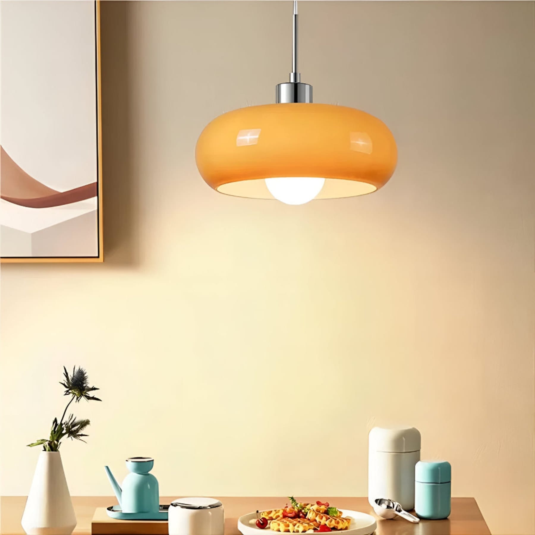 Retro Glass Pendant Light for Living and Dining Rooms — Greenwich Home & Living