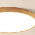 Scandinavian Wood Flush Mount Ceiling Light With Tri-Color Dimming — Greenwich Home & Living