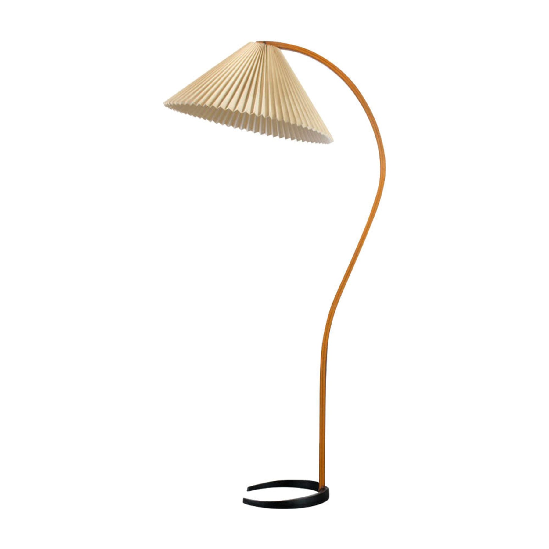 Scandinavian Wood Floor Lamp With Fabric Shade for Living Room — Greenwich Home & Living