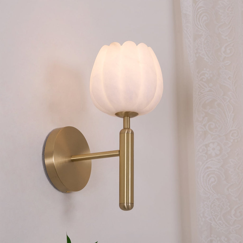 Contemporary Iron and Glass Wall Light With Dual Color Temperature — Greenwich Home & Living