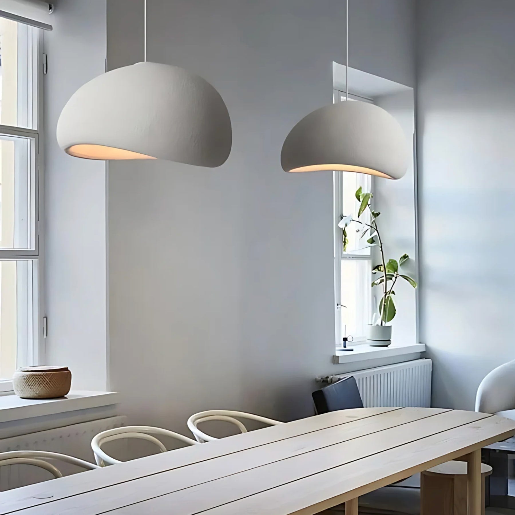 Minimalist Polystyrene Pendant Light for Living Room and Dining Room — Greenwich Home & Living