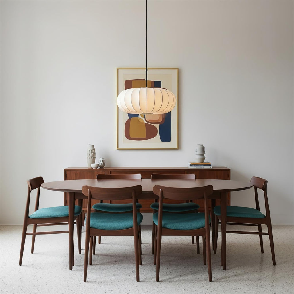 Modern Silk Fabric Pendant Light With Adjustable Color Temperature — Greenwich Home & Living