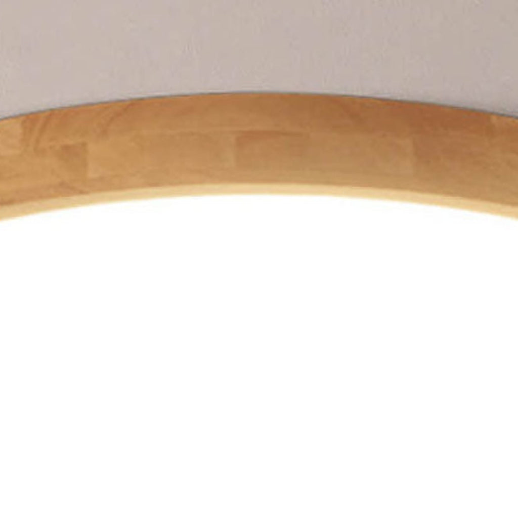 Scandinavian Wood Flush Mount Ceiling Light With Tri-Color Dimming — Greenwich Home & Living