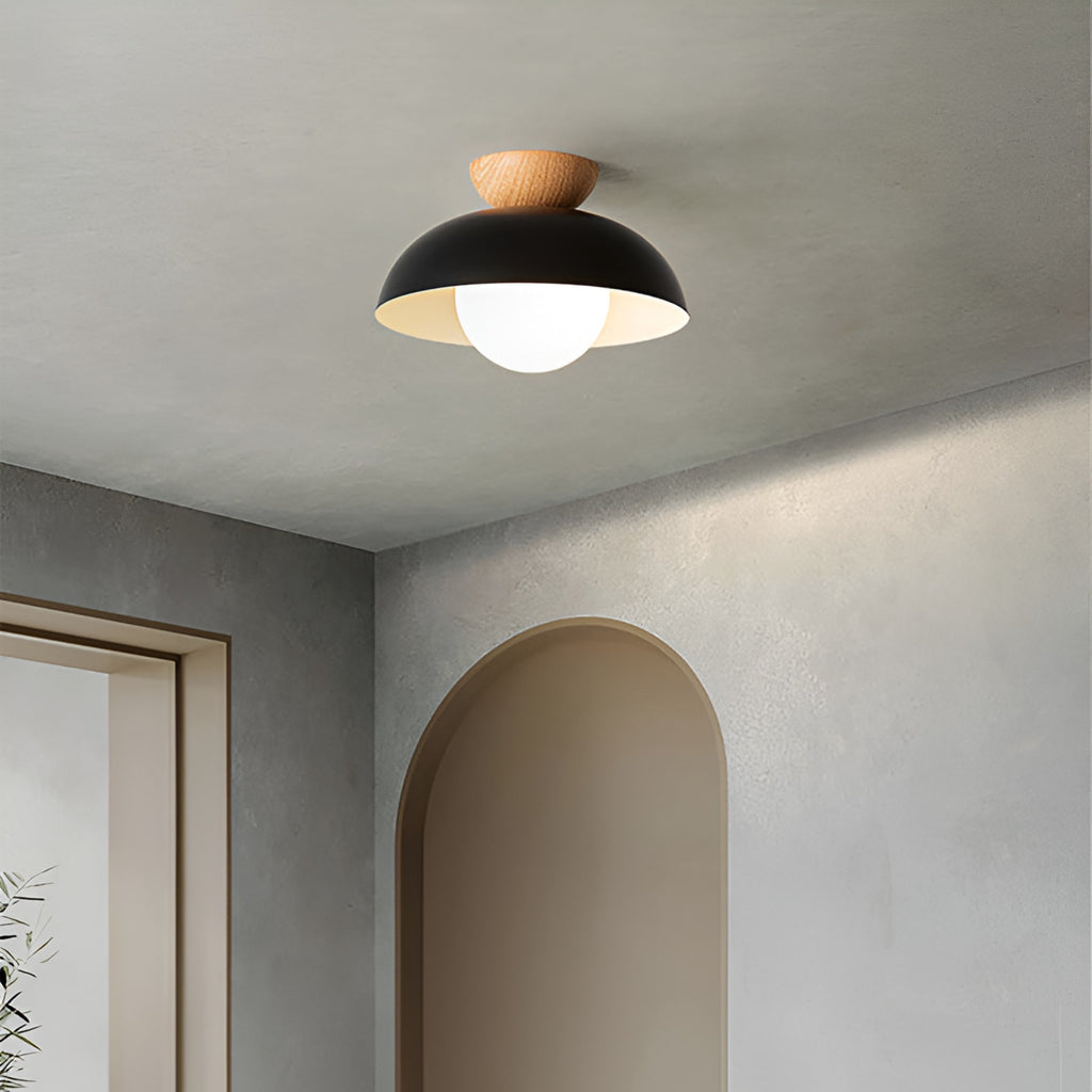 Contemporary Metal Bowl Ceiling Light for Living Room and Bedroom — Greenwich Home & Living