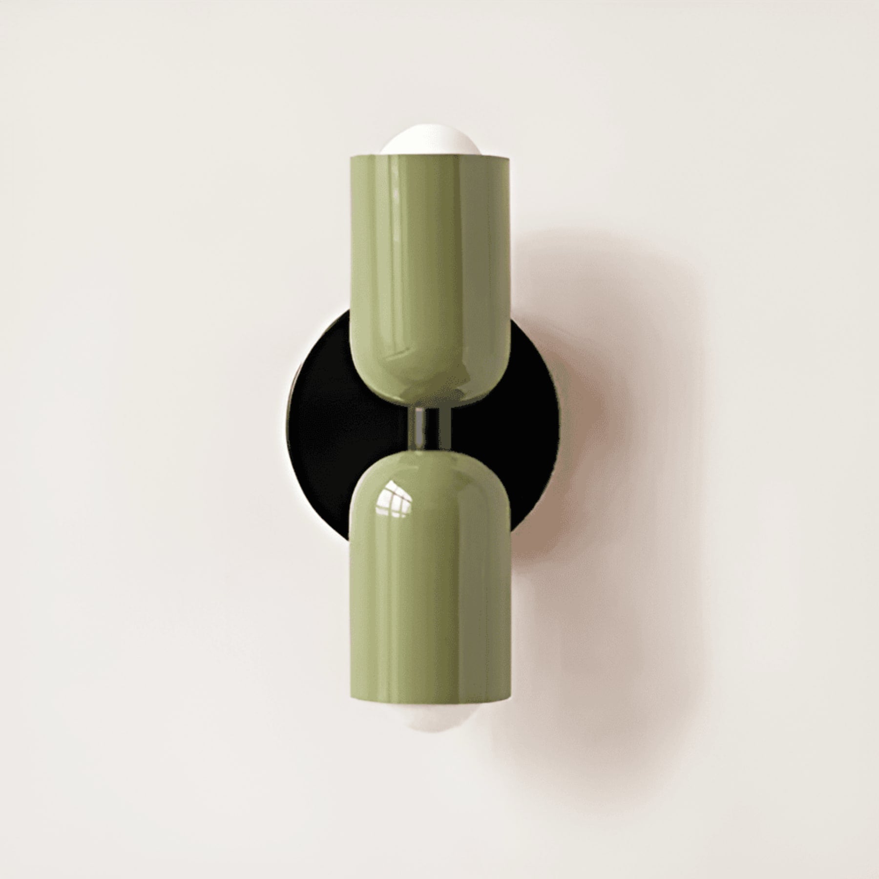 Modern Ceramic Wall Light for Living Room and Bedroom in Green/Green/Black — Greenwich Home & Living