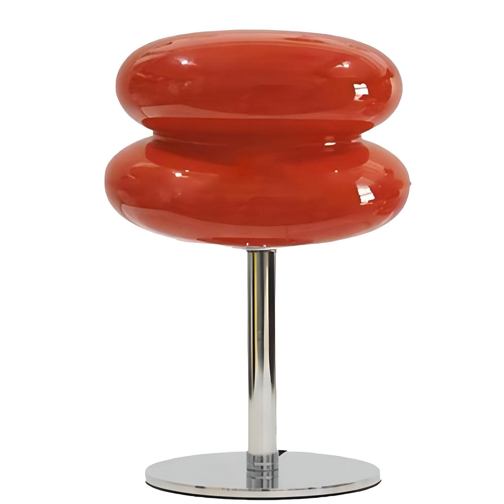 Retro Glass Table Lamp With Three-Color Light For Bedroom in Red — Greenwich Home & Living