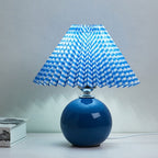 Contemporary Ceramic Table Lamp With Fabric Shade for Living Room — Greenwich Home & Living