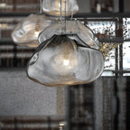 Contemporary Glass Pendant Light With Warm White Glow for Living & Dining Rooms — Greenwich Home & Living