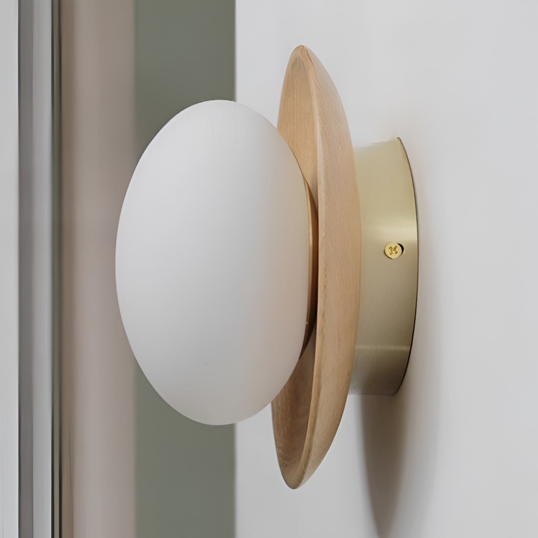 Minimalist Wood Wall Light With Selectable Color Temperature — Greenwich Home & Living