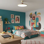 Retro Iron and Acrylic Semi-Flush Ceiling Light With Dimmable Color — Greenwich Home & Living