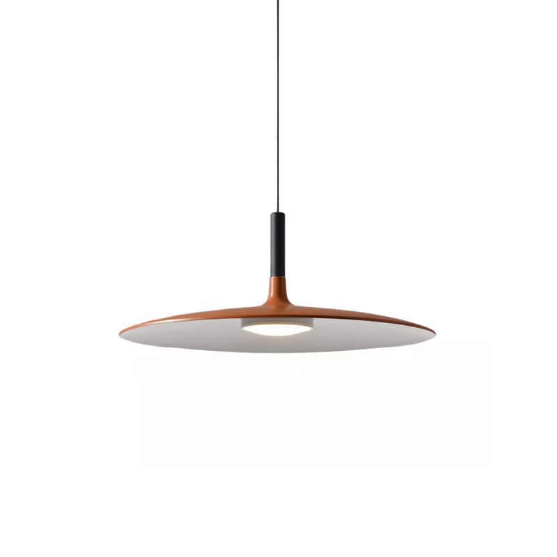 Modern Metal Pendant Light for Kitchen and Dining Room in Orange — Greenwich Home & Living