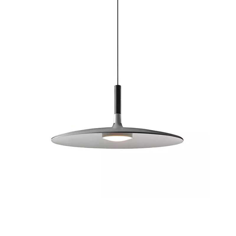 Modern Metal Pendant Light for Kitchen and Dining Room in Matte Gray — Greenwich Home & Living