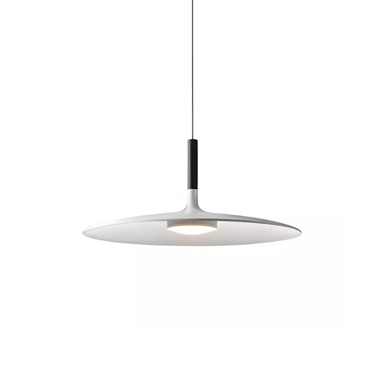 Modern Metal Pendant Light for Kitchen and Dining Room in Matte White — Greenwich Home & Living