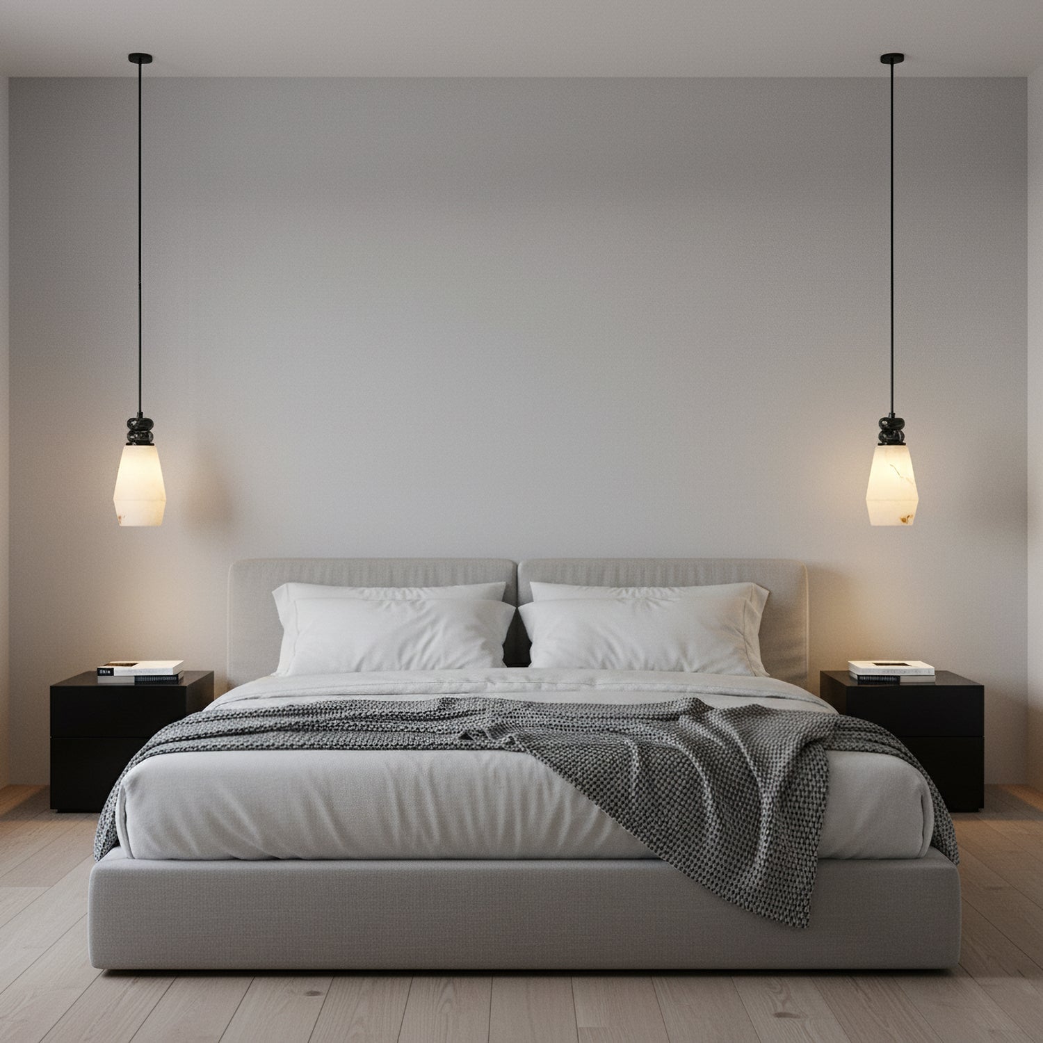 Modern Marble Pendant Light With Warm LED Glow — Greenwich Home & Living