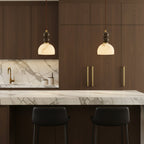 Modern Marble Pendant Light With Warm LED Glow — Greenwich Home & Living