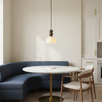Modern Marble Pendant Light With Warm LED Glow — Greenwich Home & Living