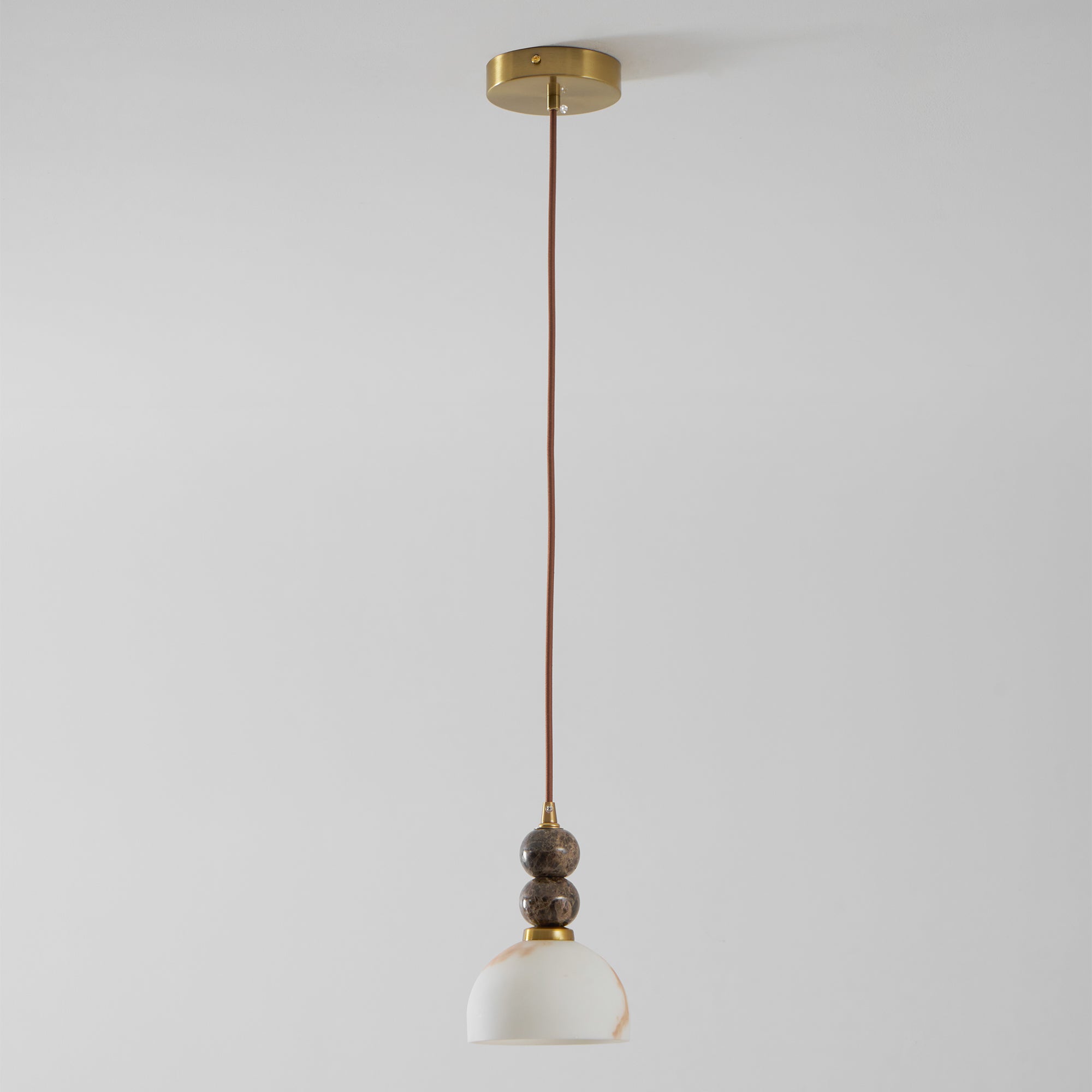 Modern Marble Pendant Light With Warm LED Glow — Greenwich Home & Living
