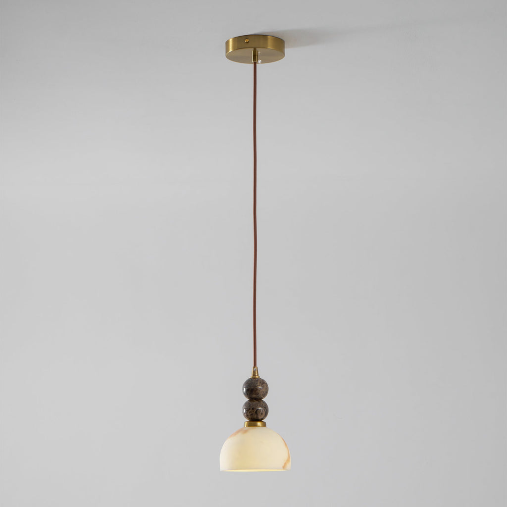 Modern Marble Pendant Light With Warm LED Glow — Greenwich Home & Living