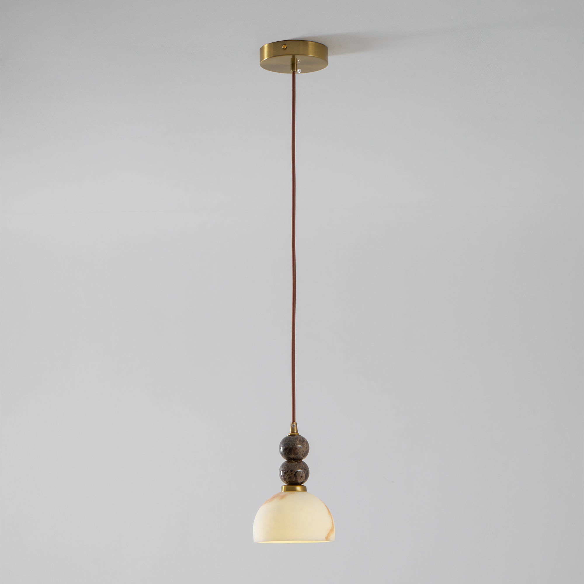 Modern Marble Pendant Light With Warm LED Glow — Greenwich Home & Living