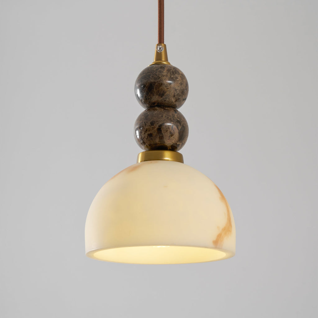 Modern Marble Pendant Light With Warm LED Glow — Greenwich Home & Living