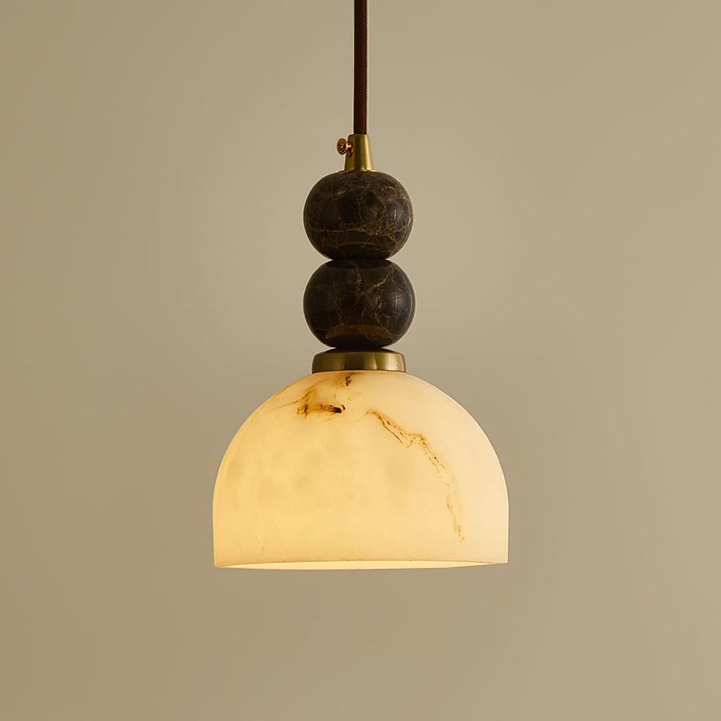Modern Marble Pendant Light With Warm LED Glow — Greenwich Home & Living