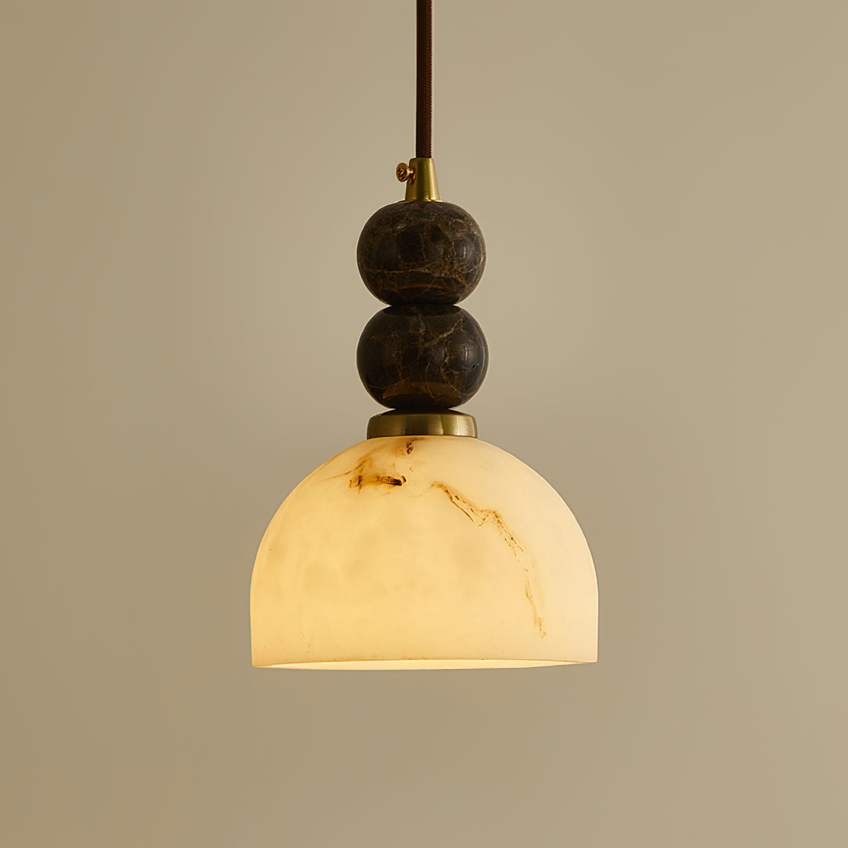 Modern Marble Pendant Light With Warm LED Glow — Greenwich Home & Living